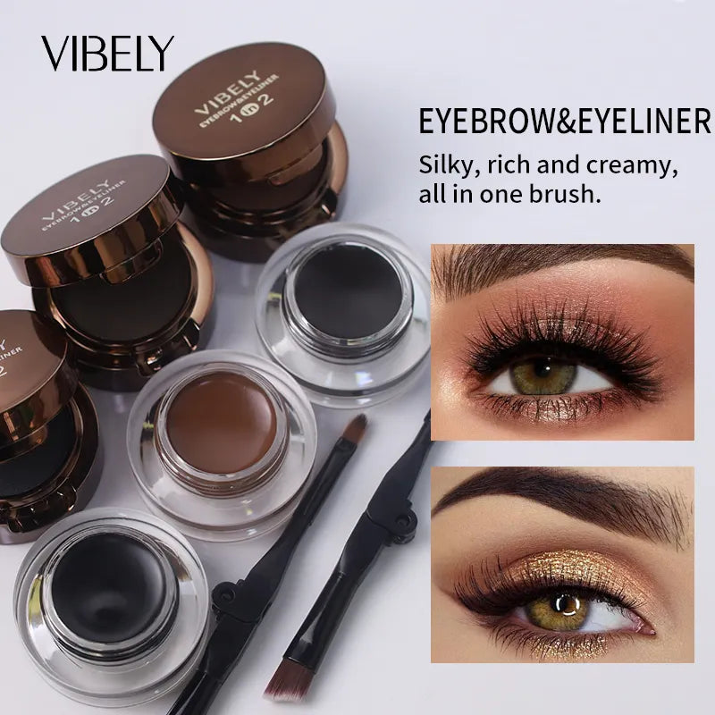 Delineador de Ojos y cejas 2 en 1