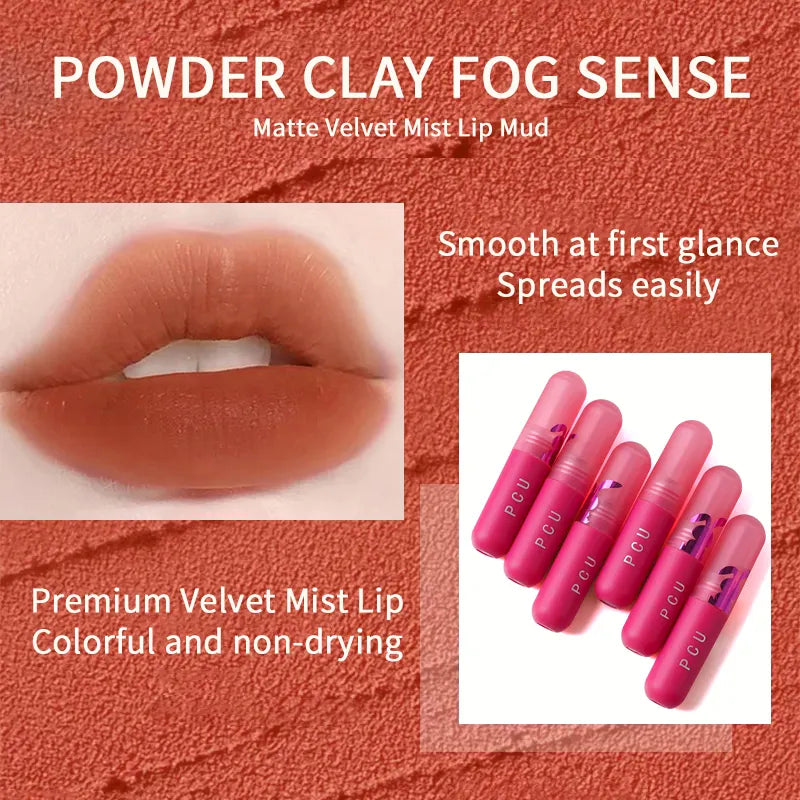 Brillo de labios Mate disponible en 6 colores